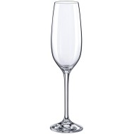 Jogo 6 Taças 205ml Para Champanhe Yarra Cristal Ecológico
